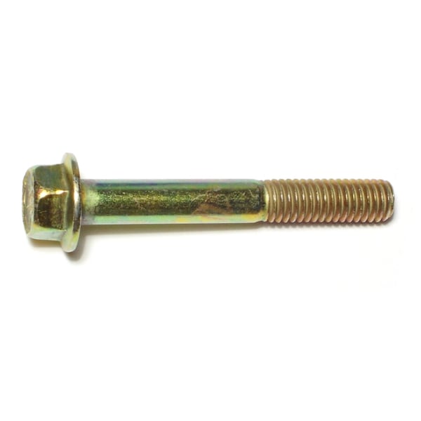 Midwest Fastener Grade 8, 3/8"-16 Flange Bolt, Zinc Plated Steel, 2-3/4 in L, 25 PK 50337 - main